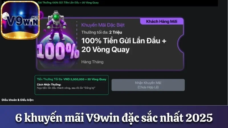 Khuyến Mãi V9win - 6 Chương Trình Đặc Sắc Nhất Năm 2025 1 6 khuyến mãi V9win đặc sắc nhất 2025