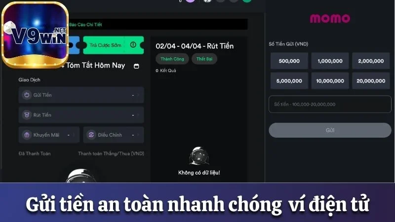 Nạp Tiền V9win - Chi Tiết 7 Phương Thức Gửi Tiền An Toàn 3 Gửi tiền an toàn nhanh chóng bằng ví điện tử